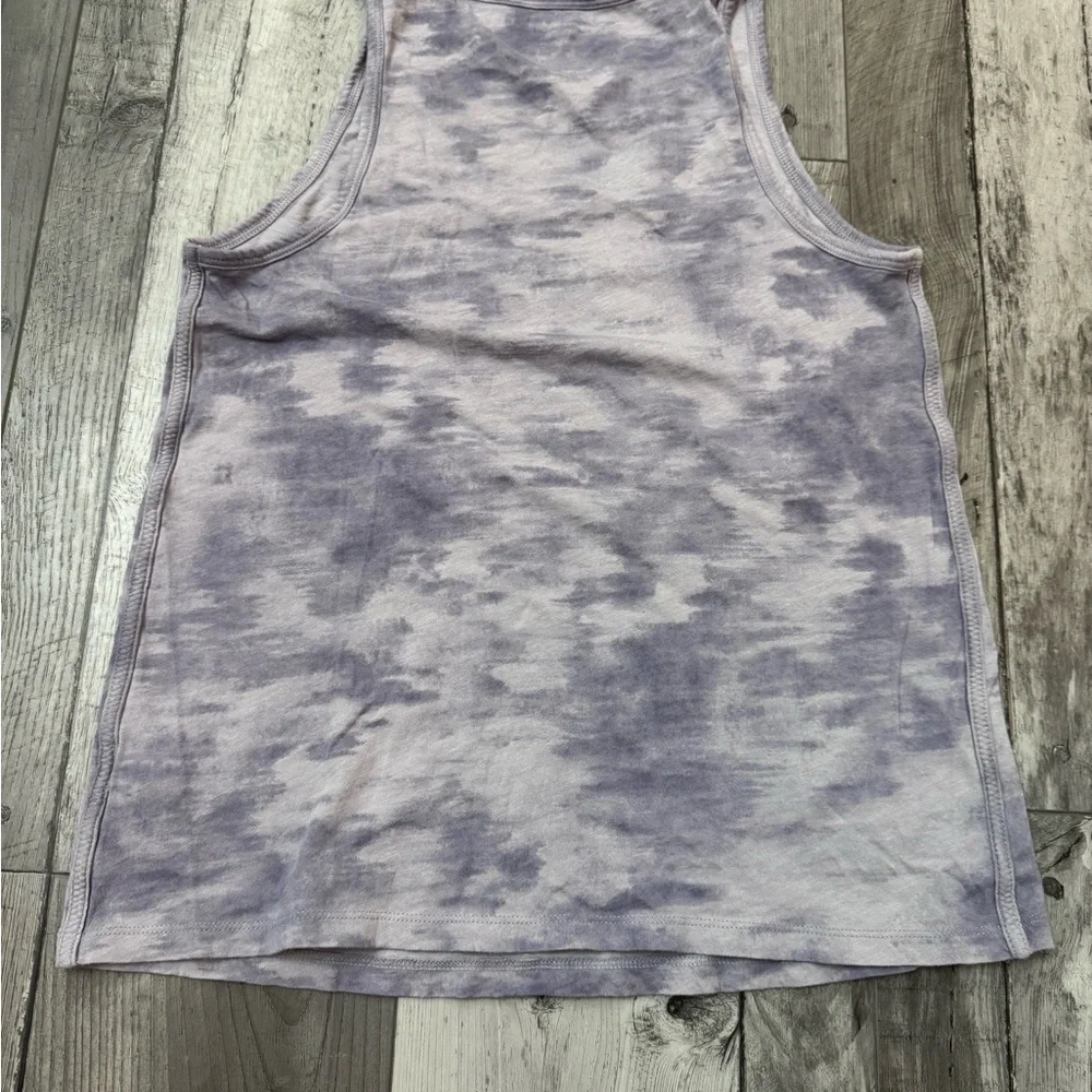 Athleta Organic Daily Tie Dye Tank Women’s Purple Sleeveless Small